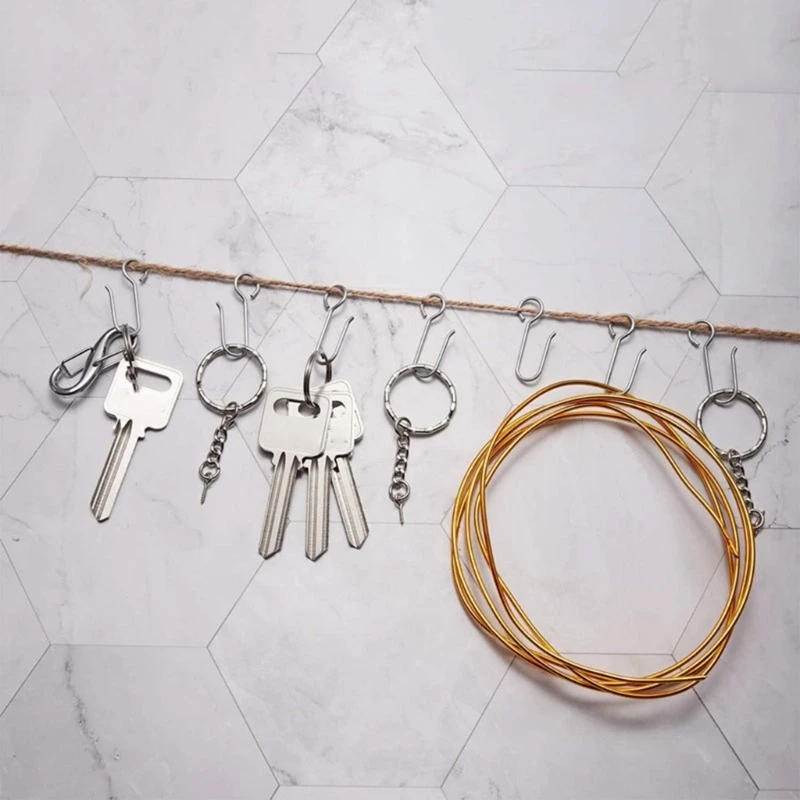 Description Picture 4 of itemHandy Curtain Accessories Metal Curtain Track Install Hooks S Shaped Stainless Ceiling Shower Curtain Decoration Hooks