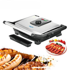 Grill BBQ Griddle And Panini Press Kitchen Barbecue Griddle Smokeless Baking Opens 180 Degree Barbecue Sonifer