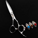 Mizutani Samurai Royal Star 6.5-inch Professional Hair Scissors Hairstylist Comprehensive Flat Cut Set With Gemstones