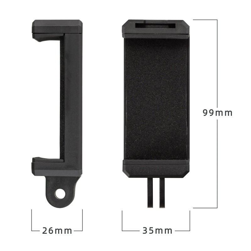 Description Picture 6 of itemPhone Holder Clip Bracket Adapter for Smartphone Iphone Huawei Samsung Tripod 1/4 Inch Nut Hole Gopro Selfie Stick Accessories