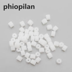 500pcs 0.5 modulus 11T 2A 11 Teeth 11-2A aperture=1.95mm for 2mm axis Plastic Toy Spindle Gear Reduction Gear toy Motor Gear