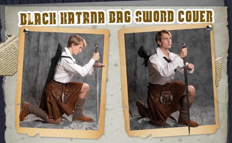 Description Picture 6 of itemKatana Sword Belt Holster Real Japanese Katana Samurai Sword Back Straps Demon Slayer Waist Sleeve Straps Anime Cosplay Prop