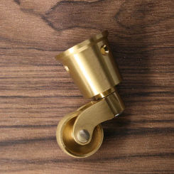 Brass Furniture Caster Gold Cabinet 1.5 inch Table Retro Round Cup Wheels for