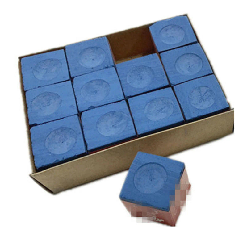 Description Picture 2 of item12Pack Pool Cue Chalk Cubes Table Billiards Stick Bulk Supplies Snooker Billiard Accessories Excellent Quality Cubes Chalk