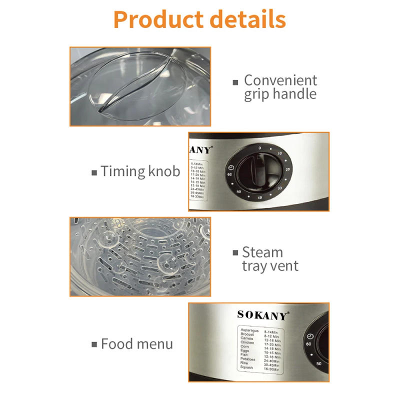 Description Picture 3 of item11L Large Capacity Electric Food Steamer Cooker Pot Kitchen Portable Automatic Fish Egg Bread Boiler Cooking Machine 220v 찜기푸드워머