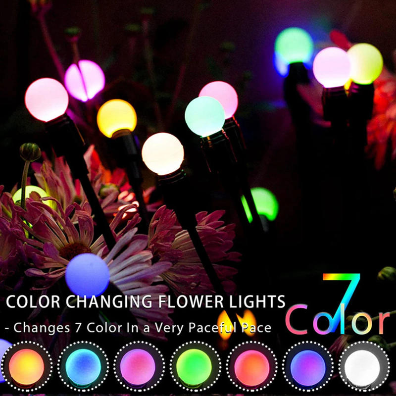 Description Picture 4 of itemOutdoor LED Solar Lights Waterproof Starburst Solar Firefly Lights Lawn Lamp Garden Lamp for Path Landscape Christmas Decorative