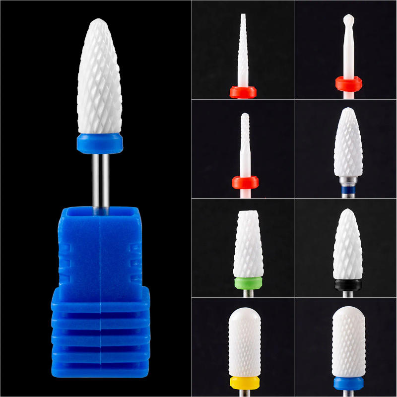 Description Picture 4 of itemCeramic Nail Drill Bits Grinding Bits  Milling Cutter Pedicure Nail Files Buffer Dead Skin Clean Accessories