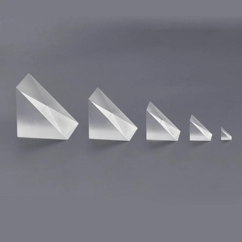 Description Picture 3 of item9 15 20 30 10x10x10 MM K9 Optical Glass Right Angle Triangle Isosceles Prism 90 Degree 180 Degree Turning Prisms Ray Refraction