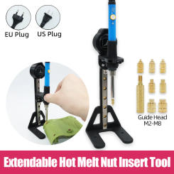 Adjustable Temperature Electric Soldering Iron Brass Insert Nut Hot Melt Heat Knurled Nuts Stealth Press Tool 3D Print Plastic