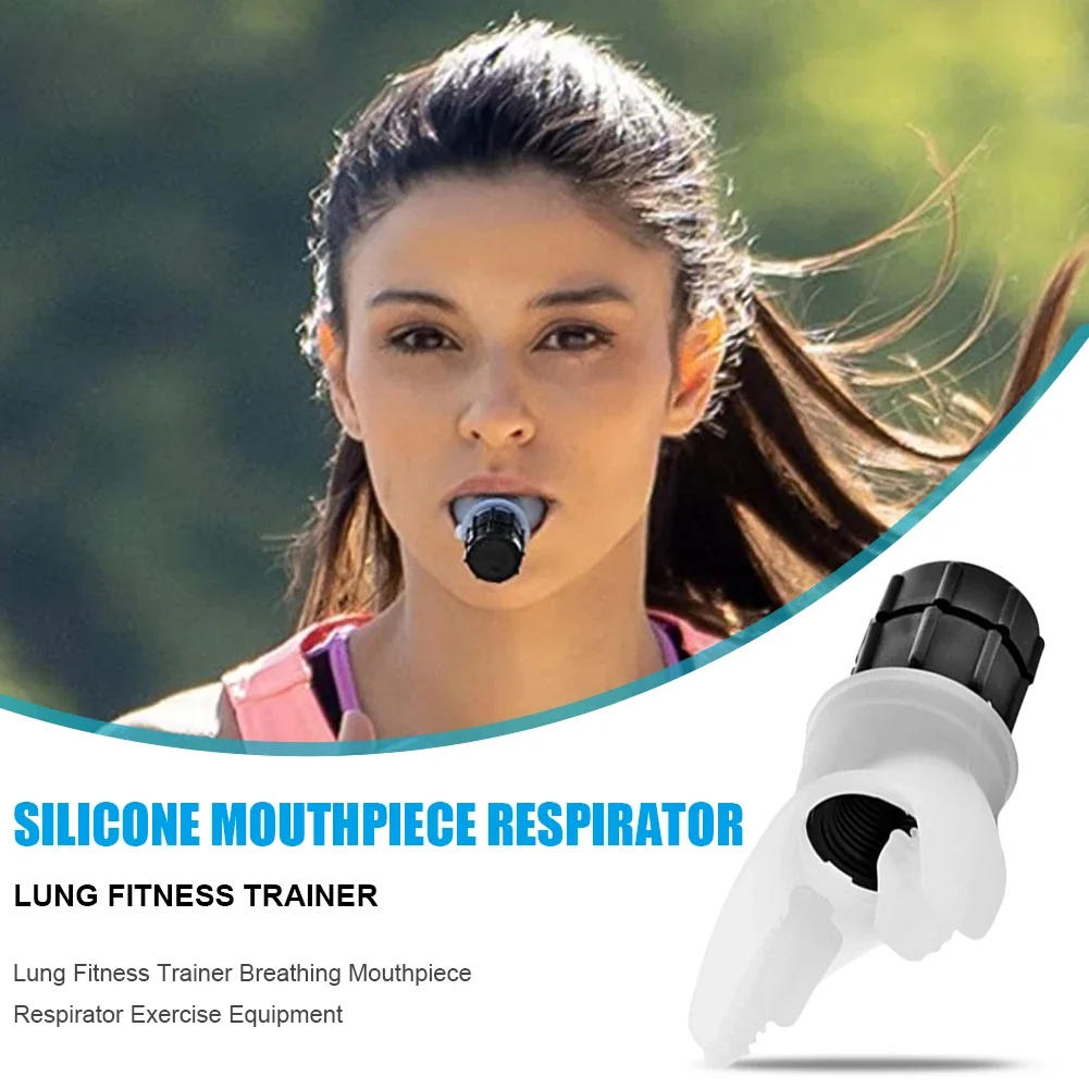 Description Picture 4 of itemWith Box Sport Breathing Trainer Exercise Lung Face Mouthpiece Respirator Fitness Equipment for Outdoor Expiratory Exercise Tool