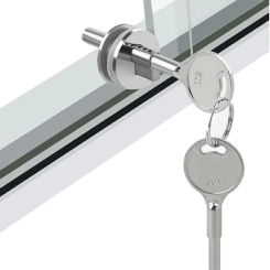Sliding Glass Showcase Lock Cabinet Display Showcase Drawer Case Sliding Glass Push Door Ratchet Lock Cabinet Hardware
