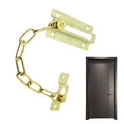 Chain Door Guard Lock Rust-Resistant Metal Chain Locks Door Lock Security Chain Anti-Theft Latch Chain Lock Thickened Door Lock
