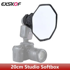20cm Universal Octangle Style Foldable Flash Light Diffuser Octagon Speedlight Diffuser Softbox Soft Box For Canon For Nikon