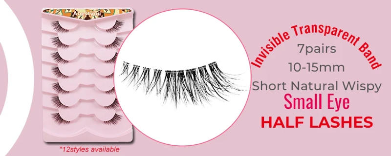 Description Picture 6 of itemAbestyou New 10-15mm 1pair 5d Fluffy Mink Colorful Eyelashes Costume Fancy Ball Dramatic Unique Dark Brown Coloured False Lashes