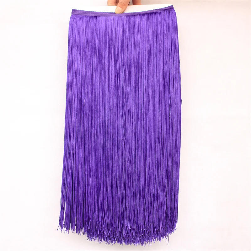 Description Picture 6 of itemWholesale 10 Meters 50CM Long Lace Fringe Trim Tassel Fringe Trimming For Diy Latin Dress Stage Clothes Accessories Lace Ribbon