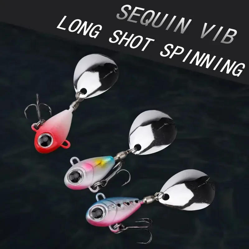 Description Picture 2 of itemSpinner Bait Sinking Metal Jig VIB Chatterbait Rotating Tail Vatalion Lure Sea Fishing Tackle Bass Carp Spoon Wobblers Buzzbait
