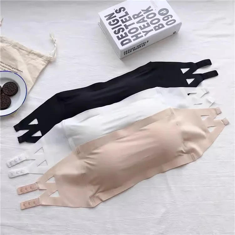 Description Picture 4 of itemSummer One Piece Seamless Tube Tops Women Invisible Bra Intimates Strapless Bustier Bandeau Breathable Wrapped Chest Underwear