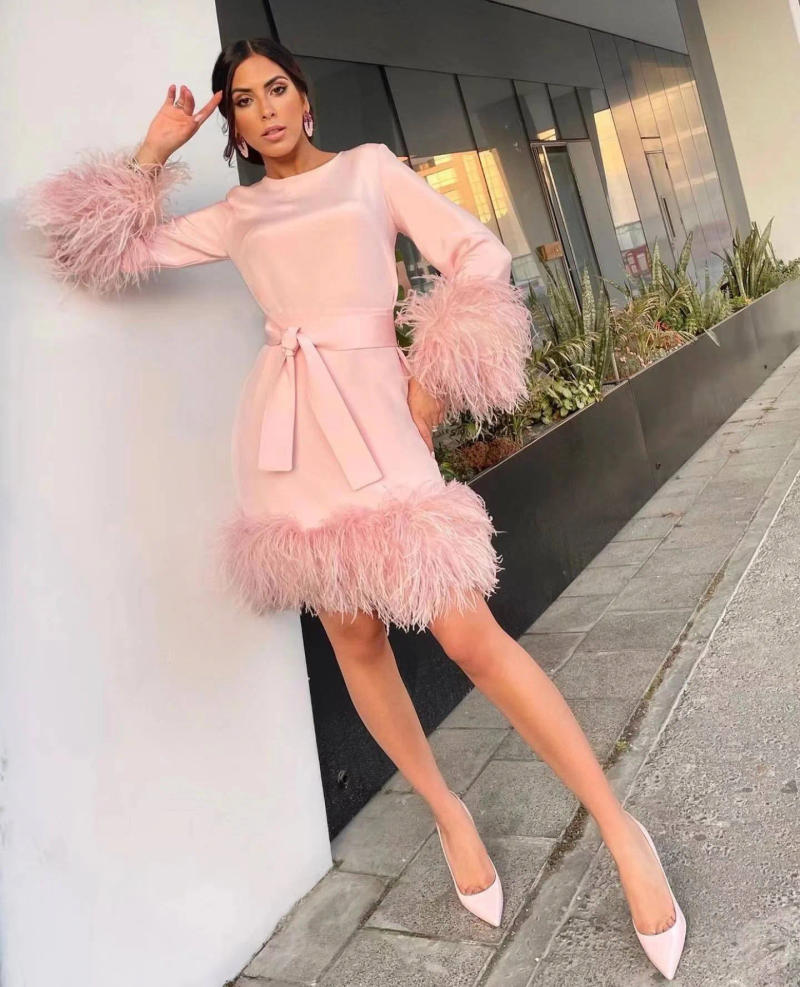 Description Picture 6 of item1Meter Colorful Real Ostrich Feather Trims Ribbon 8-10cm White Plumes for Party Dress Clothing Decoration Sewing Feathers Crafts