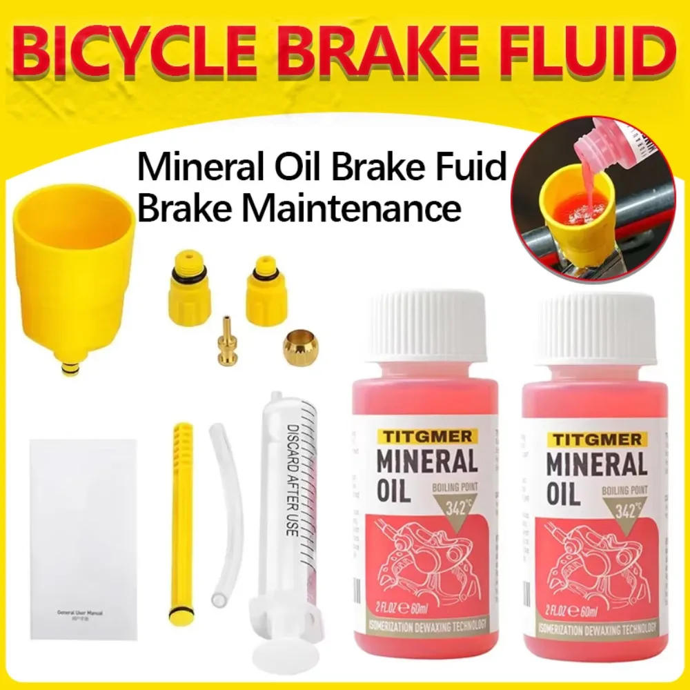 Description Picture 2 of itemMineral Oil for Bicycle Brakes 60ml Fluid Mountain Bike Hydraulic Disc Brake Bleeding Kit for Shimano 27Rd Bicycle Accessories