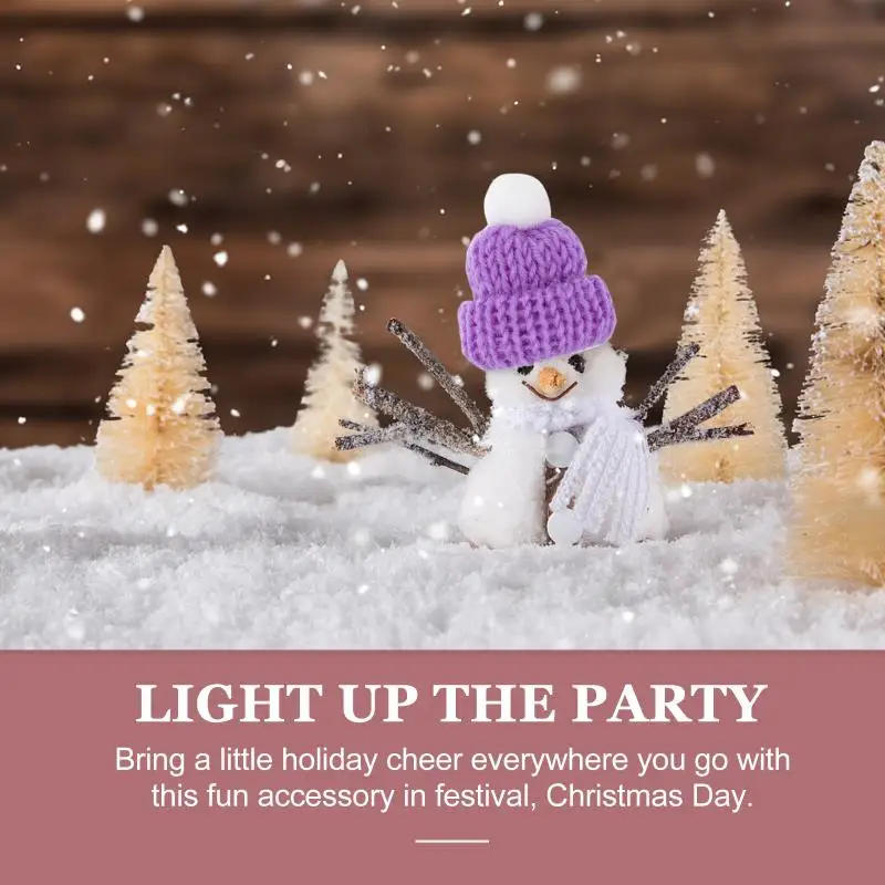 Description Picture 6 of item10PCS Mini Christmas Hats For Xmas Party Decor Knitted Small Santa Claus Hats Home Party DIY Handmade Crafts Accessory