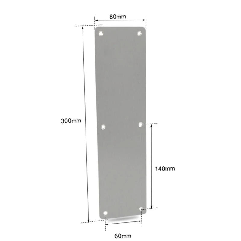 Description Picture 4 of item2PCS Door Kick Plates Stainless Steel For Interior Or Exterior Door Protection Door Push Plate Kick Plate Push Plates