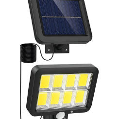 Motion Sensor Solar LED Lamp with Panel for Outdoor Use