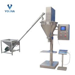 5-5000g Semi Automatic Auger Filler 500g 1kg Flour Milk Protein Nutrition Powder Screw Weighing Filling Machine With Loader