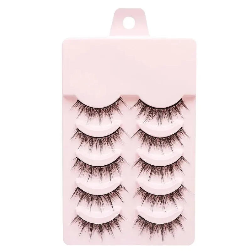 Description Picture 6 of item5Pairs Little Devil False Lashes Natural Fake Eyelashes Fluffy Soft Daily COS Full Strip Lashes Band