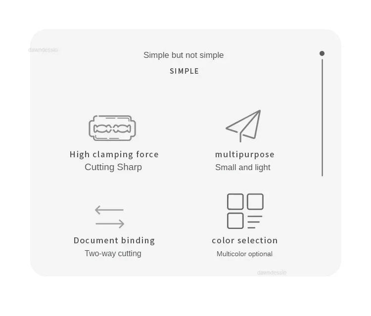 Description Picture 3 of itemPlastic Base Paper Trimmer Portable A4 Paper Cutting Machine Photo Cutter Scrapbook Blade Home Office Art Crafts Tools