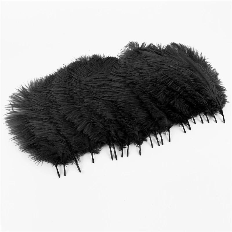 Description Picture 6 of itemBlack Ostrich Feather Decor Plumes Feathers for Crafts Centerpiece for Table Decoration DIY Wedding Party Handicraft Accessories