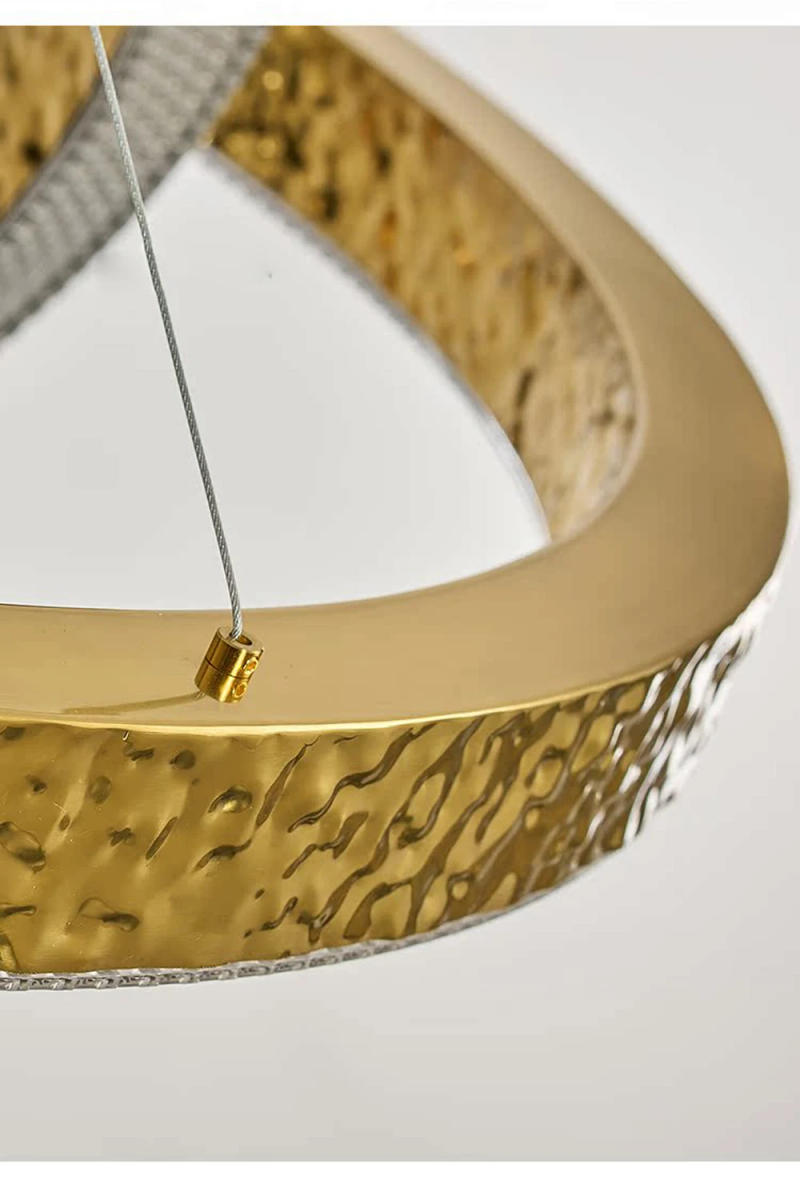 Description Picture 5 of itemLED Copper Crystal Gold Chrome 2024 Chandelier Lighting Hanging Lamps Lustre Suspension Luminaire Lampen For Living Room