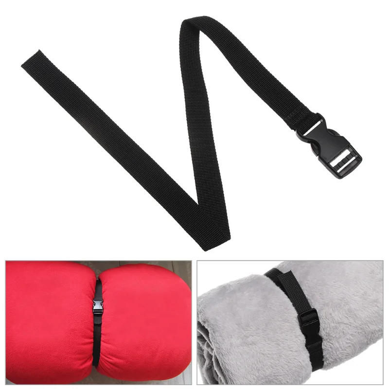 Description Picture 4 of item0.5-3M Black Durable Nylon Travel Tied Cargo Tie Down Luggage Lash Belt Strap with Cam Buckle Travel Kits Outdoor Camping Tool