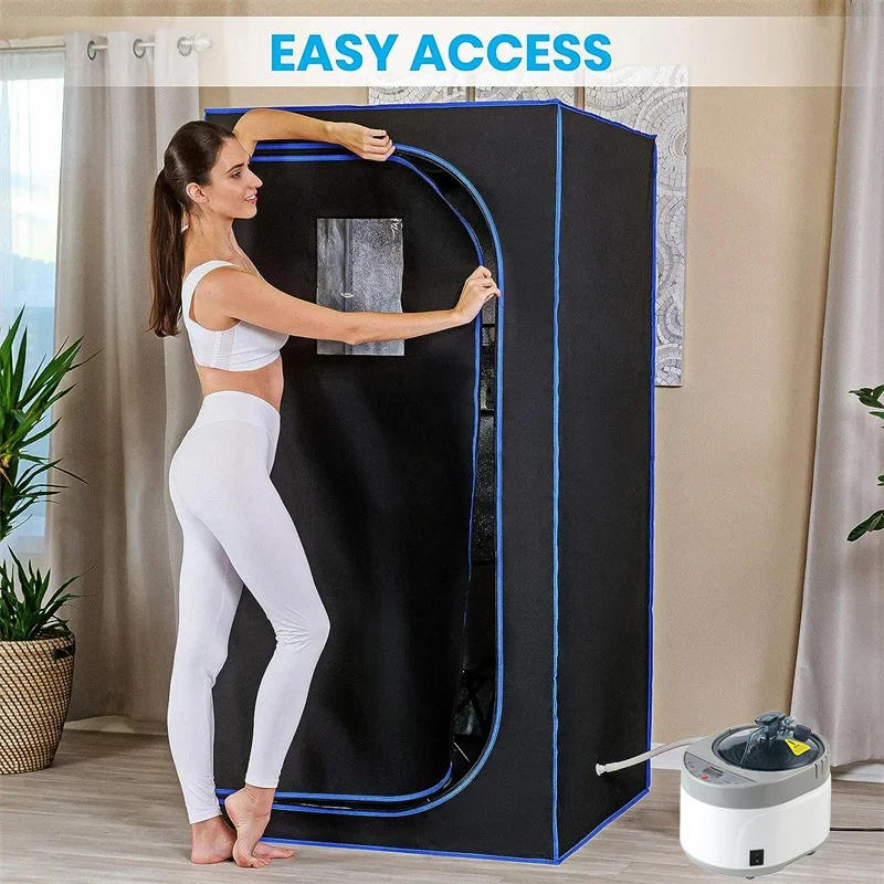 Description Picture 4 of itemFull Size Personal Steam Sauna Set for Home, Portable 1 Person Full Body Steam Spa for Relaxation, Detox Therapy