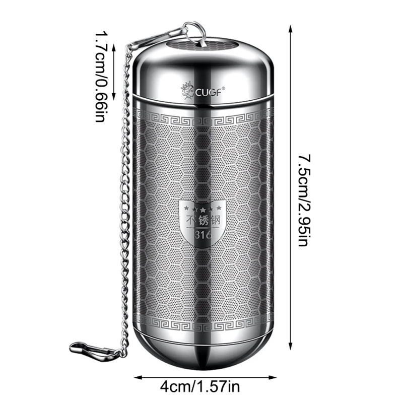 Description Picture 4 of item1pc Tea Infuser Stainless Steel Tea Leaves Spice Seasoning Ball Strainer Filter Mesh Seasoning Ball Teaware Food Grade Durable