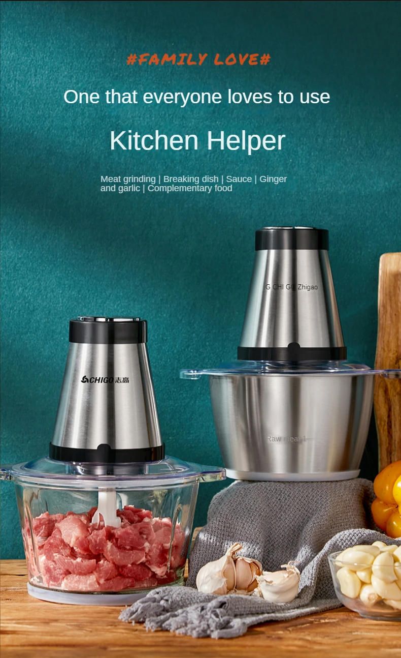 Description Picture 2 of itemMeat grinder household electric small stuffing and shredding vegetables multi-functional meat  kitchen appliance