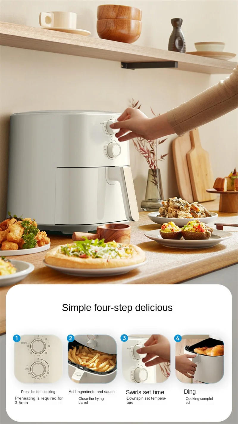 Description Picture 6 of itemHousehold Air Fryer Without Oil Large Capacity Smart Multifunction French Fries Machine Electric Oven Deep Fryer Home Appliance