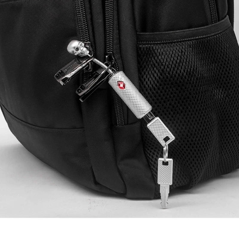 Description Picture 4 of itemTravel Padlock Skull Wire Rope Customs Lock Anti-Theft Safe Suitcase Lock for Suitcase Luggage Computer Bag Durable