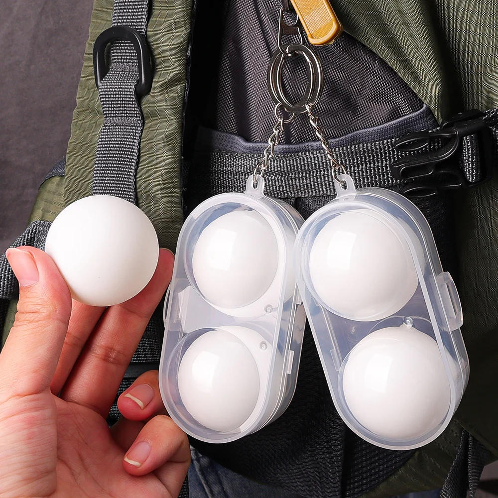 Description Picture 3 of itemTable Tennis Ball Container Box Hard Plastic Case Ping Pong Ball Storage Box with Keychain Table Tennis Accessories Gift