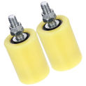 Gate Support Door Wheel Pulley Nylon Block Rollers for Sliding Yellow Rolling Gates Guider