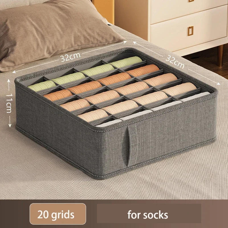 Description Picture 2 of itemCloset Organizer Underwear Drawer Organizer Socks Bra Clothing Storage Box Wardrobe Organizer Clothes Cabinet Drawer Organizers