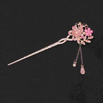 Decorate Women's Rhinestone Bobby Pins Chinese Hair Accessories Ancient Hairpin