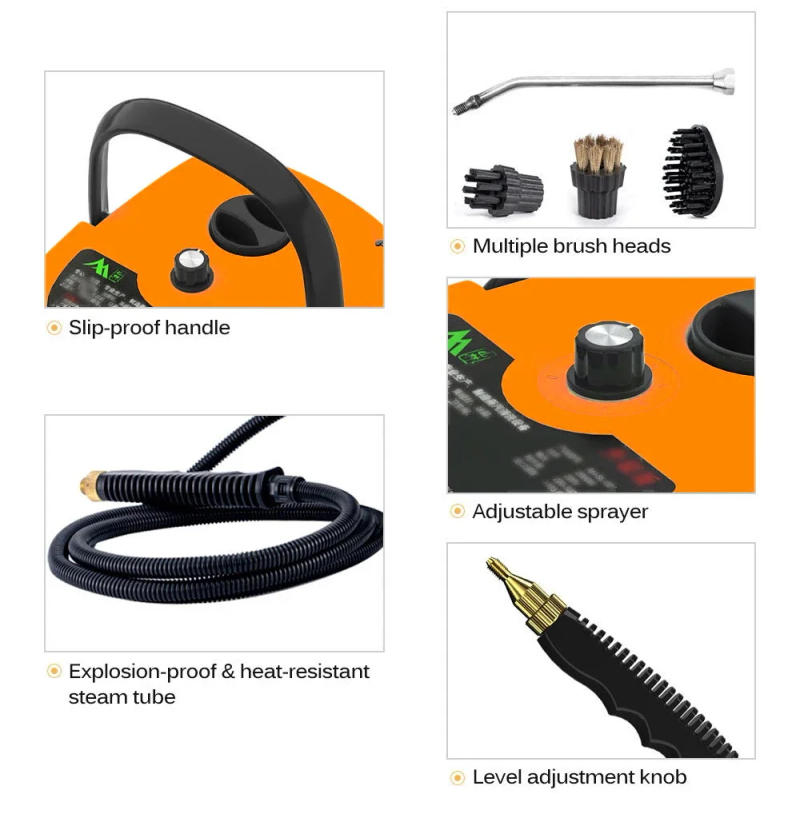 Description Picture 3 of itemMultifunctional Steam Cleaner Portable Handheld 110V/220V High Temperature Steam Cleaning For Air Conditioner Kitchen Hood Car