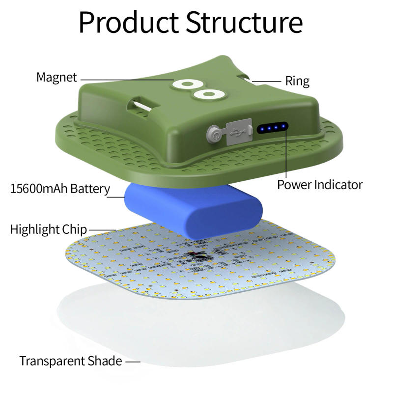 Description Picture 4 of itemMOSLIGHTING 80W Camping Lantern Portable Flashlights Rechargeable Light IPX65 Waterproof with 4 Modes Dimmable Hanging Tent Lamp