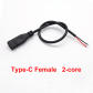 Female 2 Pin Type-C