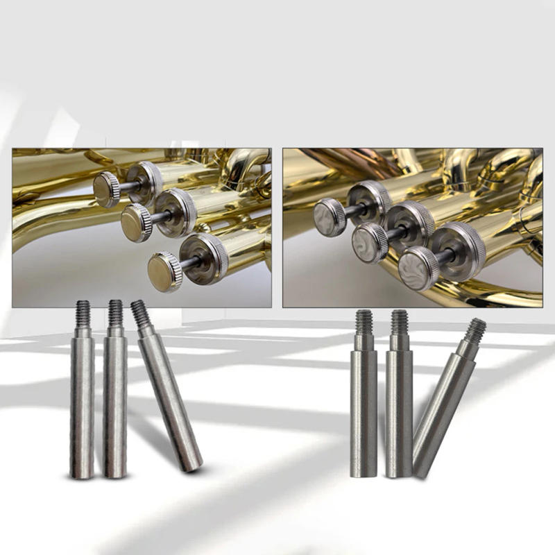 Description Picture 3 of item3 Pcs/set Baritone Horn Part Tenor Horn Baritone Vertical Original Key Rod Hall Connecting Rod Musical Brass Parts