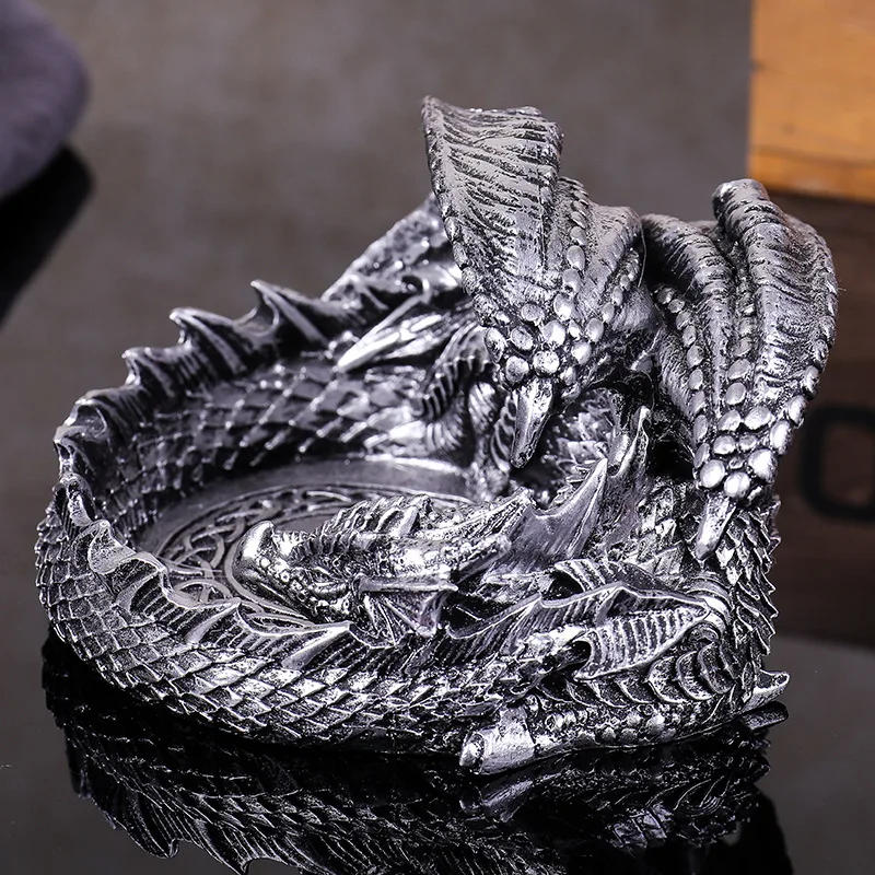 Description Picture 6 of itemDragon Ashtray Ash Tray Creative Cigarette Smoking Ashtray Ash Plate Home Office Desktop Decor Ashtray Ornamental Craft Ashtray