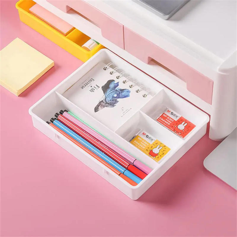 Description Picture 2 of itemDivide Drawer Organizers Home Office Desk Desktop Accessories Stationery Organizer for Cosmetics Compartment Drawers Storage Box