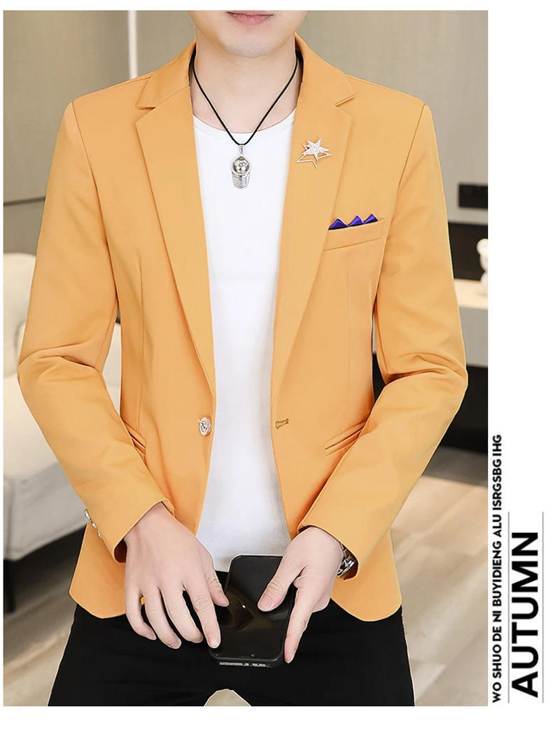 Description Picture 3 of itemThe Main Promotion of New Explosive Suit Fashion Coat Casual + Everything + Personality + Wedding Comfortable Men's Clothing