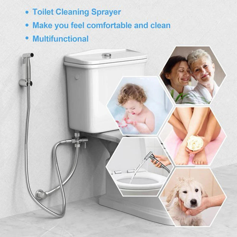Description Picture 5 of itemBidet Sprayer Toilet Handheld Bathroom Hand Bidet Faucet Stainless Steel Bathroom Wash Bidet Faucet Spray Water Hose Holder