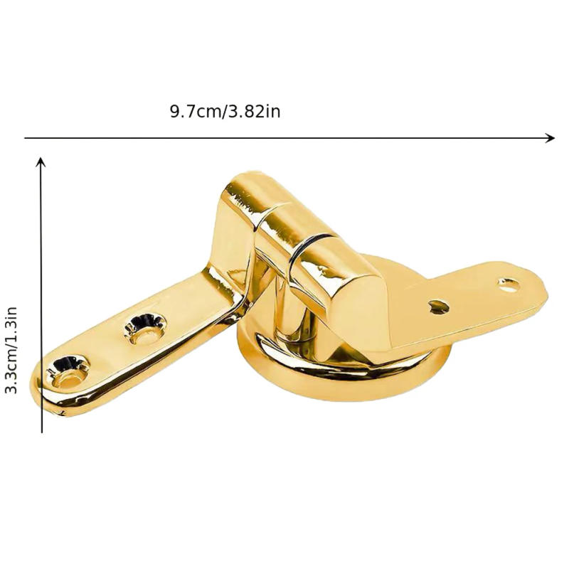Description Picture 5 of itemZinc Alloy Toilet Seat Hinge Flush Toilet Cover Mounting Connector Toilet Seat Hinge Replacement With Fittings